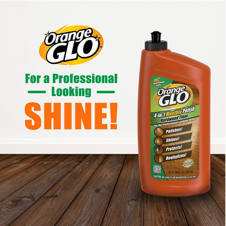 Orange Glo 4-In-1 Hardwood Floor Polish 24 fl. oz. Squeeze Bottle