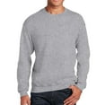 thumbnail image 3 of Gildan - Heavy Blend Pullover Sweatshirt, Fleece Crewneck Sweater for Men, Sport Grey, 8 Oz, 50/50 Cotton/polyester, 2 Pack, M Size, 3 of 6