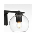 thumbnail image 4 of Living District Juelz 2-Light Iron & Glass Bath Sconce in Black/Clear, 4 of 6