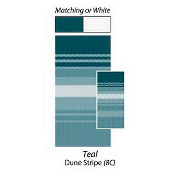 Carefree RV JU208C00 Blue/ Green RV Patio Vinyl Awning Fabric