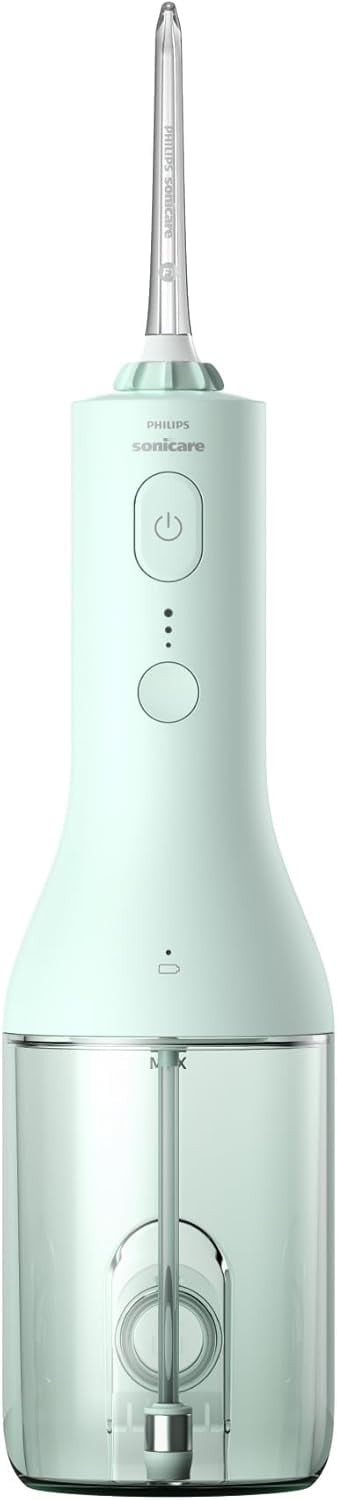 Philips Sonicare Power Flosser 2000 Cordless, Oral Irrigator for a complete clean in 60 seconds, Mint, HX3822/14