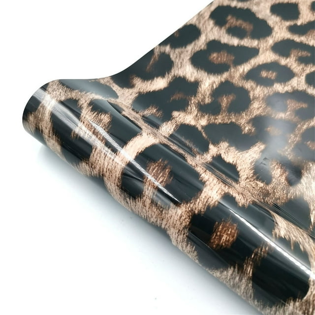 Dvkptbk The Sticker Camouflage Leopard Print Heat Transfer Vinyl Clothing Printing Vinyl Home Decor