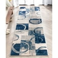 thumbnail image 3 of Well Woven Shay Grey & Blue Boxes & Circles Geometric Runner Rug 2x7 (2'3" x 7'3"), 3 of 8