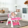 thumbnail image 4 of Costway 3 in 1 Baby High Chair Convertible Play Table Seat Booster Toddler Feeding Tray, 4 of 10