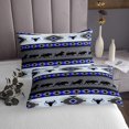 thumbnail image 3 of Erosebridal Vintage Aztec Coverlet Set Queen, Rustic Animal Bedding Set, Hippie Style Decor 3pcs, 3 of 5