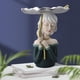 thumbnail image 4 of Estatuil de Mujer Nórdica, Bandeja de Tocador, Organizador de Almacenamiento, Artículos Diversos, Perfume, Pendientes de Maquilje, Artículos Cosmé Verde Sunnimix Bandeja de tocador, 4 of 8