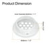 thumbnail image 2 of Cubierta de ventilación circular de 24 piezas, ventilación plana de soffit de 29 mm/1.1" cubierta de soffit de acero inoxidable blanca, 2 of 7