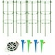 thumbnail image 1 of 4 Piezas Soporte para Plantas de Jardín Jaula para Cultivo de Tomates Jaula para Plantas Trepadoras, con 4 Piezas de Orejas de Autoriego y 1 Pieza de Línea de Amarre para Plantas con Flores, Suministros para Plantas Trepadoras de Tomate 54 cm oso de fresa Electrónica, 1 of 5