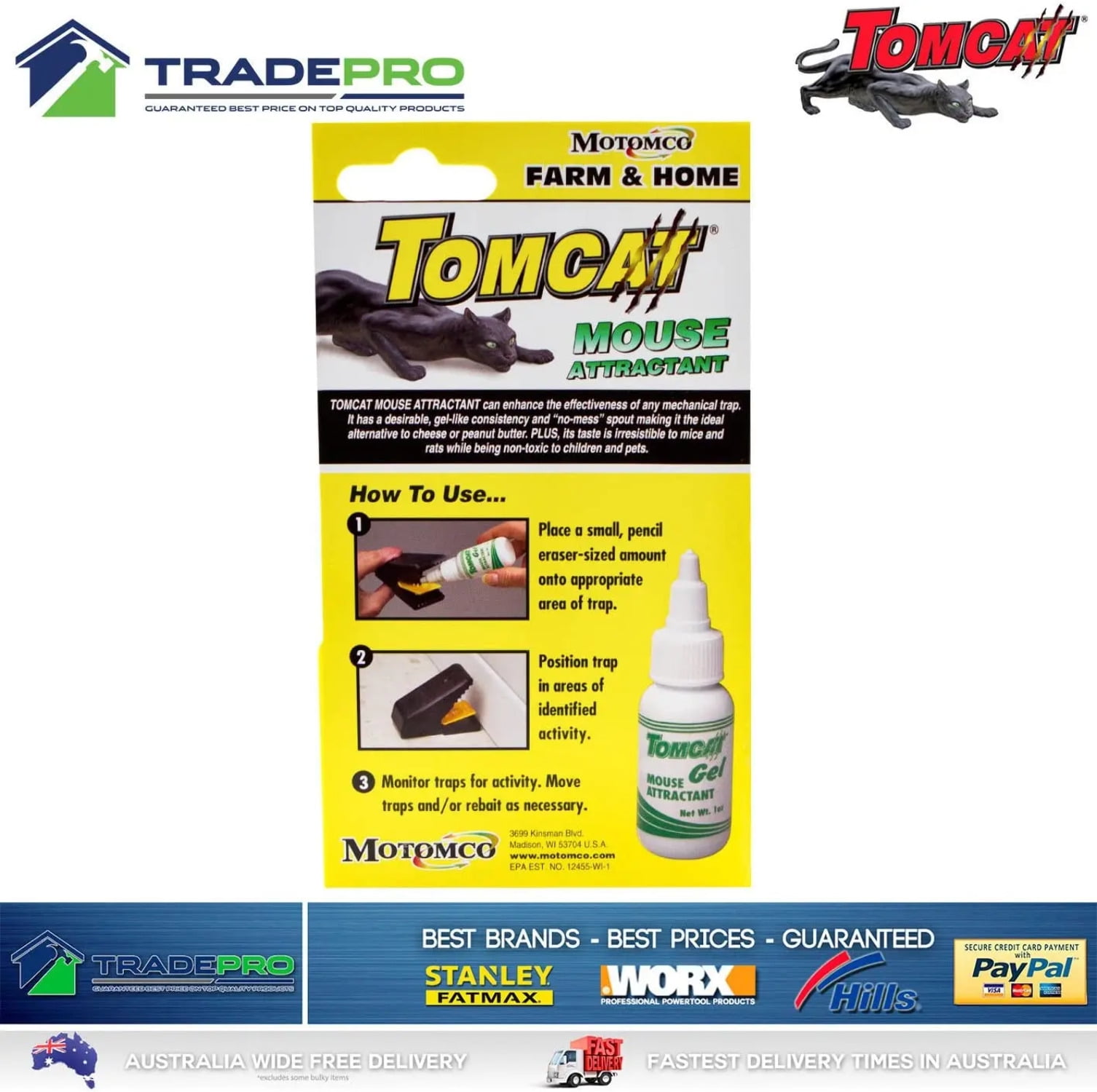 Motomco TomCat Mouse Attractant Gel 1 oz. Each 2-Pack