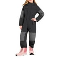 thumbnail image 5 of PINQI Girls One Piece Snowsuits Winter Waterproof Insulated Snowboard Snow Suits Teen Kids Padded Windproof Ski Bib Overall, 5 of 9