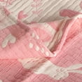 thumbnail image 4 of Cotton Muslin Toddler Blanket, Breathable and Lightweight Baby Bed Blanket for Boys and Girls, Soft Crib Blanket, 30" x 40", Pink Owl, 4 of 5