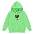 thumbnail image 3 of Tiijoy Girls Valentine's Day Sweatsuit Hooded Sweatshirt and Jogger Pants Set, Sizes 3-4, 3 of 5
