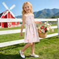 thumbnail image 6 of Ttyddzy Woman' Casual-Dresses Sleeveless Camisole A-Line Dress for 2Y-7-8Y，The Atmosphere Of Spring, 6 of 8