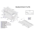 thumbnail image 7 of AFI Woodland Staircase Bunk Bed Twin over Twin with Twin Trundle, Walnut, 7 of 7