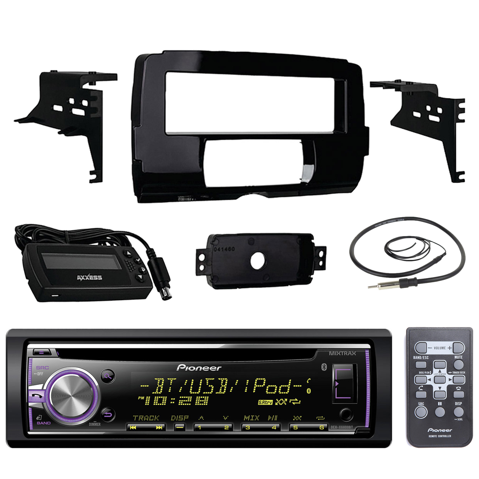 Pioneer DEHX6800BT Marine Bluetooth Radio USB AUX CD MP3 WMA Audio