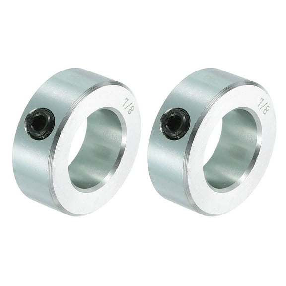 2pcs Set Screw Collars 7/8" Bore Carbon Steel Shaft Collars, 1-1/2" OD, 9/16" Width Lock Axle Collar Clamp