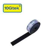 10Gtek Hook & Loop Fastening Tape, Width 20mm(0.8inch), Length 2000mm(78.7inch), Black