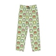 thumbnail image 6 of Uemuo Cute Chubby Frog Pattern Men's Wide Leg Palazzo Lounge Pants with Pockets Light Weight Loose Comfy Casual Pajama Pants-Large, 6 of 9