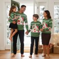 thumbnail image 4 of Matching Family Christmas Pullover Sweaters Long Sleeve Snowflake Crewneck Knitted Pullover Tops, 4 of 8