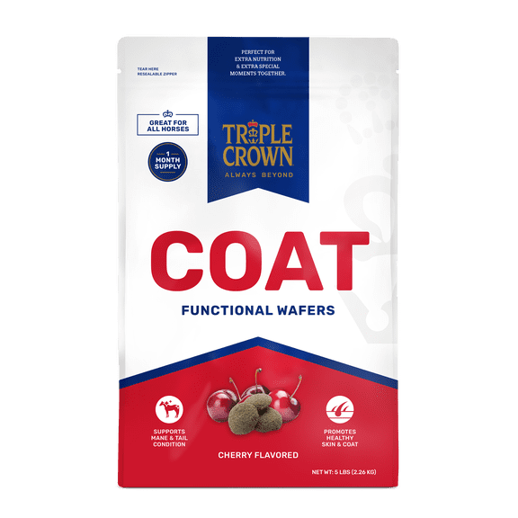 Triple Crown Coat Wafers, Functional Horse Wafers, Horse Coat Supplement, Horse Skin Supplement Wafer, 5 lbs