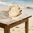 thumbnail image 5 of Seashell Shaped Wooden Display with Acrylic Window for Jewelry Storage and Decorative Home Desktop Ornament, 5 of 7