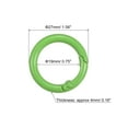 thumbnail image 2 of Unique Bargains Anneaux Toriques à Ressort Rond, 27mm/1.06 Pieds Boucle de Déclenchement pour DIY Vert Lot de 4, 2 of 6