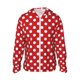 thumbnail image 1 of Fotbe Red Polka Dot Chaqueta con Protección Solar UPF 50+ para Hombre y Mujer, Camisa con Capucha y Bolsillos-XX-Large, 1 of 7
