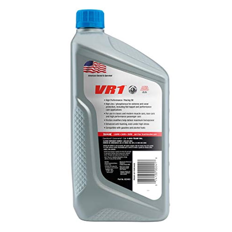 Free Shipping! Valvoline 822403 Vr1 Racing 60 6/1 Qt Cs - Walmart