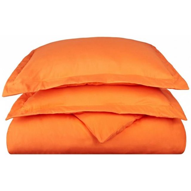 Vanessa Collection MF1500TXDC SLOR en Microfibre Simple XL Housse de Couette Set Solid&44; Orange