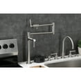 thumbnail image 3 of Kingston Brass KS4708DL Concord Deck Mount Pot Filler Faucet, Brushed Nickel, 3 of 8
