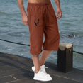 thumbnail image 2 of Zszcpp Work Pants Men Feather Print Ankle Length Jogging Outdoor Beach Athletic Cool Relaxing Trousers Casual Trouser, 2 of 4