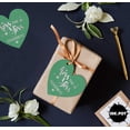 thumbnail image 6 of Inkdotpot Pack Of 100 Real Silver Foil Paper Tags Kiss The Miss Goodbye Bridal Shower Favor Hang Tags, 6 of 6