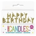 thumbnail image 2 of Gold "Happy Birthday" Letter Pick Birthday Candles, 2 of 2