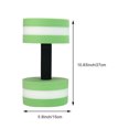 thumbnail image 6 of 2-Pack Foam Water Dumbbells, Buoyant Aquatic Exercise Weights with Comfort Grip for Pool and Swimming Workouts,Green, 6 of 6