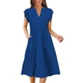 thumbnail image 1 of Vestido MixShe Summer 2025 para mujer, casual, primavera, azul, 1 of 5