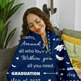 thumbnail image 6 of Graduation Gifts Blanket 50x60, Class of 2025 Blanket for Her, 2025 College High School Graduation Gifts for Women Men Senior 2025 Gifts Blanket 2025 Graduation Decorations Blankets and Throws, 6 of 6