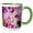 Green/White, variant on 3drose, Purple Lilac Flowers, Stylized Photo, 11oz Magic Transforming Mug