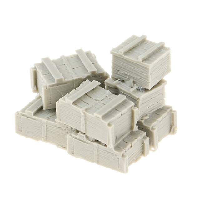 1/35 Resina de Arena Disposición Accesorios de Cajas de Municiones Estuche Baoblaze Caja soldado de resina