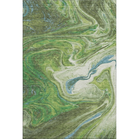 Dalyn Rugs Premium Machine Washable Mayfield AMF1061 Green 3' x 5' Rug