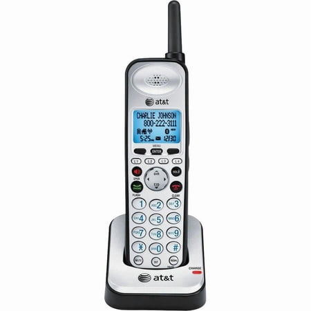 AT&T, ATTSB67108, 4-line Accessory Handset, 1, Black,Silver