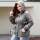 thumbnail image 4 of Chaquetas y abrigos casuales con capucha de manga larga para mujer, abrigos y chaquetas resistentes al viento para excursiones de senderismo al aire libre, impermeables con capucha, rompevientos, abri, 4 of 5
