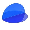 thumbnail image 4 of Abbracc Acrylic Small Floating Shelf Modern Half Round Display Stand Acrylic Wall Shelf Blue, 4 of 9