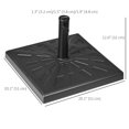thumbnail image 3 of Outsunny Base de Parasol de Patio Robuste de 42 lb pour Jardin, Cour Arrière, Extérieur, 3 of 10