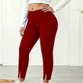 thumbnail image 2 of XuJwPNcy Women Plus Size Yoga Pants Stretch High Waist Workout Gym Trousers Soft Comfortable Slim Fit Pants(Red,X-Large), 2 of 7
