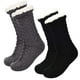 thumbnail image 1 of 2 pares de calcetines cálidos para mujer, calcetines borrosos navideños, calcetines antideslizantes con forro polar, talla única, 1 of 4