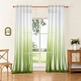 thumbnail image 6 of Kugisaki Gradient Curtains Sheer Curtain Semi Bedroom Curtains Rod Pocket Drapes Curtains for Living Room Bedroom, 6 of 6