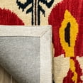 thumbnail image 4 of SAFAVIEH Ikat Betty Southwestern Wool Area Rug, Cream/Green, 9' x 12', 4 of 6