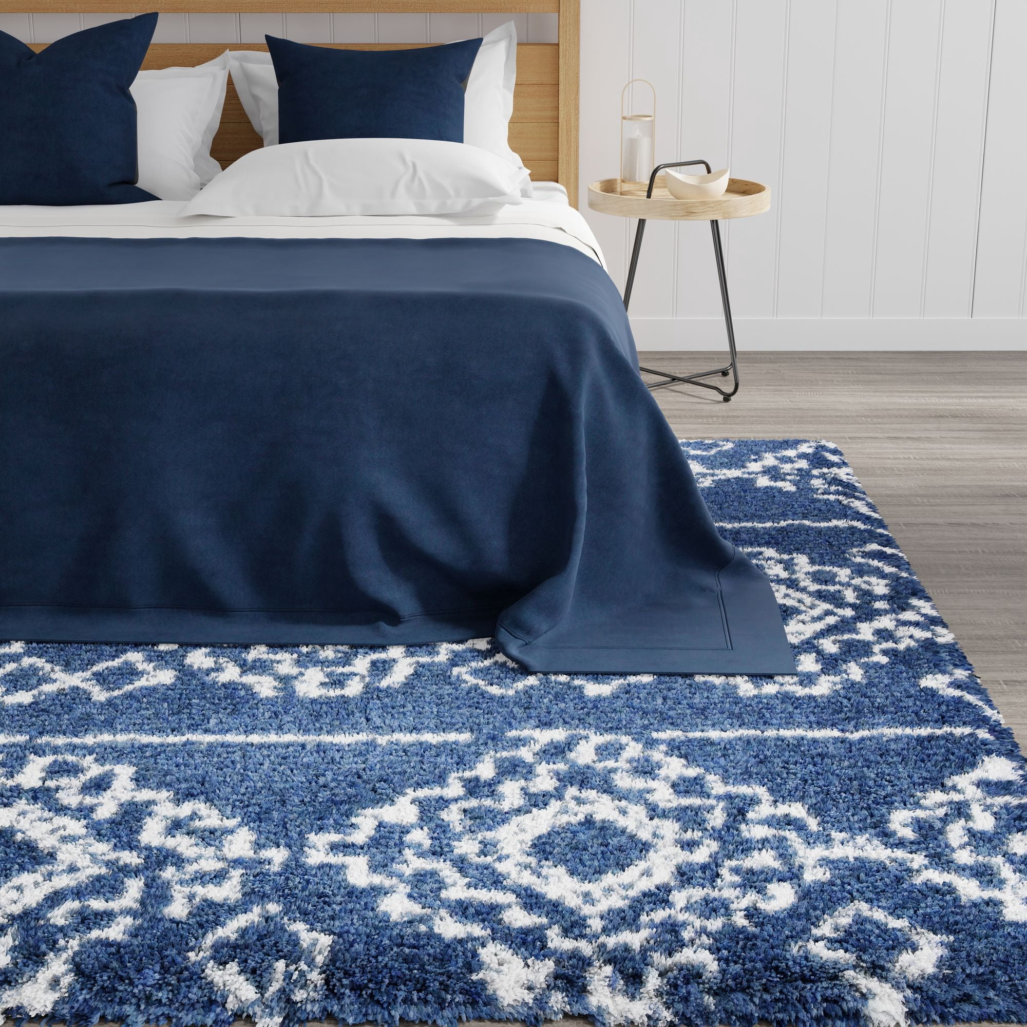 Mason Brooks Indigo Shag CG10A Transitional Moroccan 2'6" X 8' Area Rug