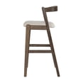 thumbnail image 6 of Christopher Knight Home 30" Counter Height Bar Stools, Wood Frame, Dark Brown Finish + Beige Cushion, Set of 2, 6 of 8