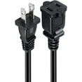 thumbnail image 3 of 0.5M/1.6FT Nema 1-15P to 1-15R Extension Cable,Polarized US 2-Prong Male-Female Extension Power Cord (Polarized Straight/0.5M), 3 of 10